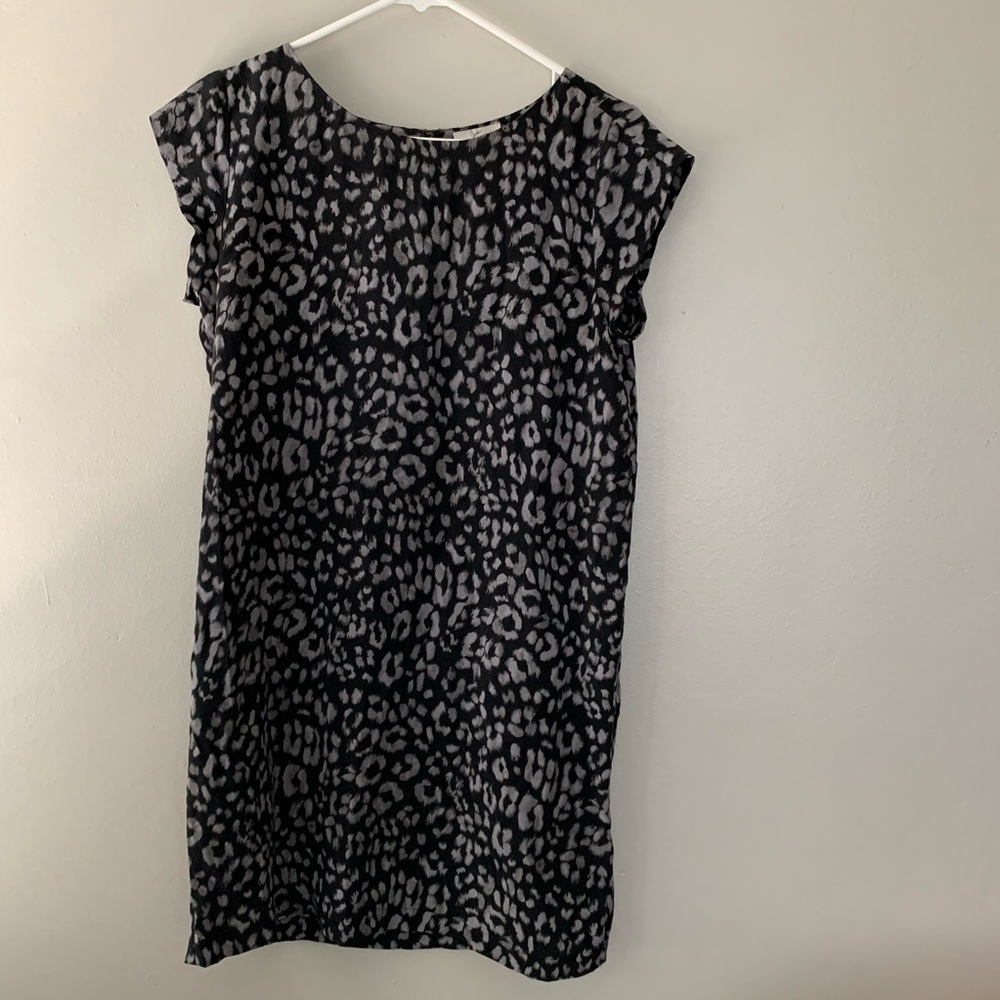 Joie Weaver Silk Black Leopard Dress - Picture 4 of 8